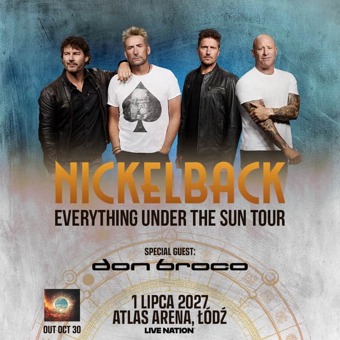 Nickelback wraca do Polski. Zespół zagra w Łodzi w 2027 roku 2 Koncert Nickelback w Łodzi