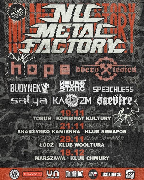 Nu Metal Factory Tour 2026 rusza w Polskę: dla fanów Limp Bizkit, Linkin Park i Deftones 2 Plakat Nu Metal Factory Tour 2026