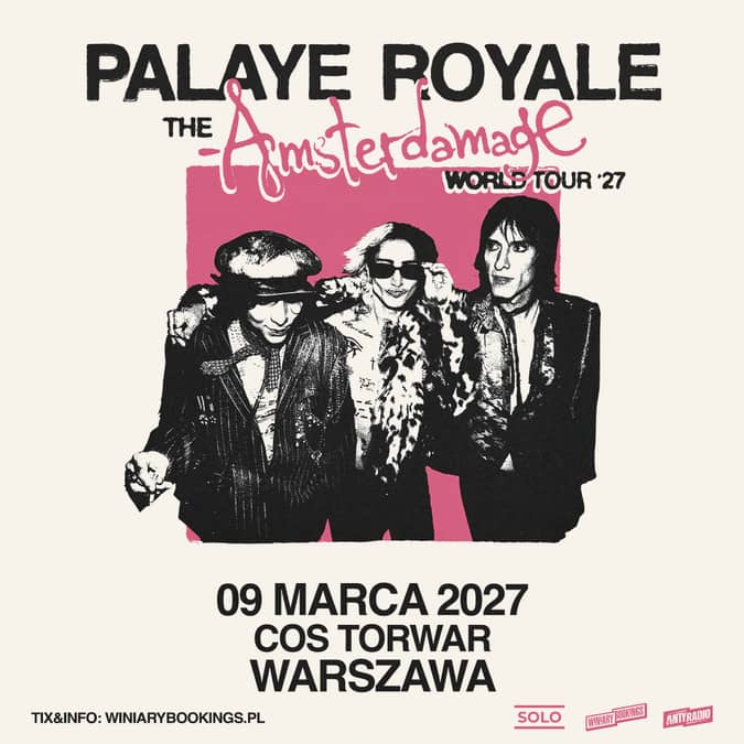 Palaye Royale w Polsce. Zespół zagra w Warszawie w 2027 2 Plakat promujący koncert Palaye Royale w 2027 roku