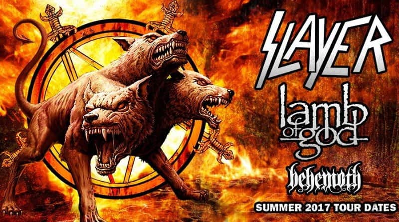 Slayer Lamb of God Behemoth 2017 tour