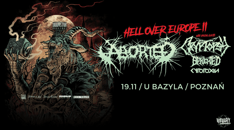 Aborted i Cryptopsy w Polsce 2018