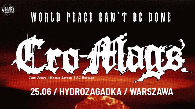 Cro-Mags na jedynym koncercie w Polsce (2018) 1 Cro-Mags w Polsce 2018 Thrash Metal/Crossover/Hardcore Punk