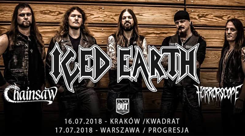 iced earth chainsaw horrorscope koncerty 2018