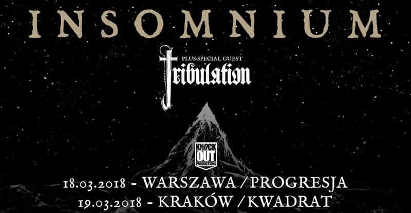 Insomnium i Tribulation koncert 2018