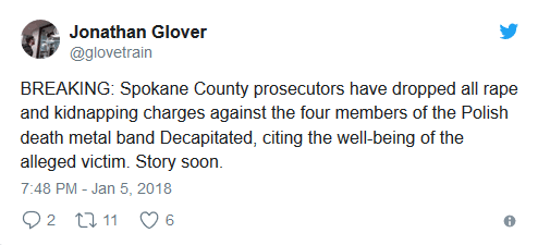 Członkowie Decapitated oczyszczeni z zarzutów!