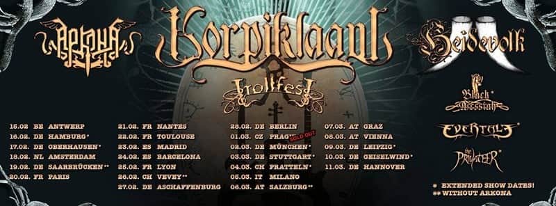 Korpiklaani trasa 2018