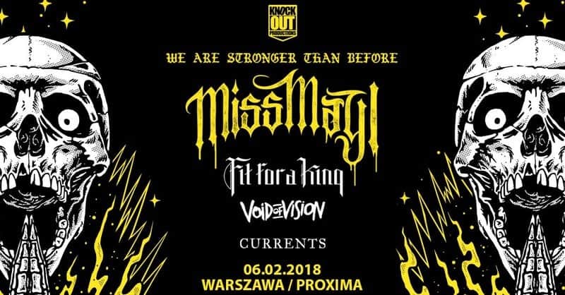 Miss May I koncert w Warszawie 2018