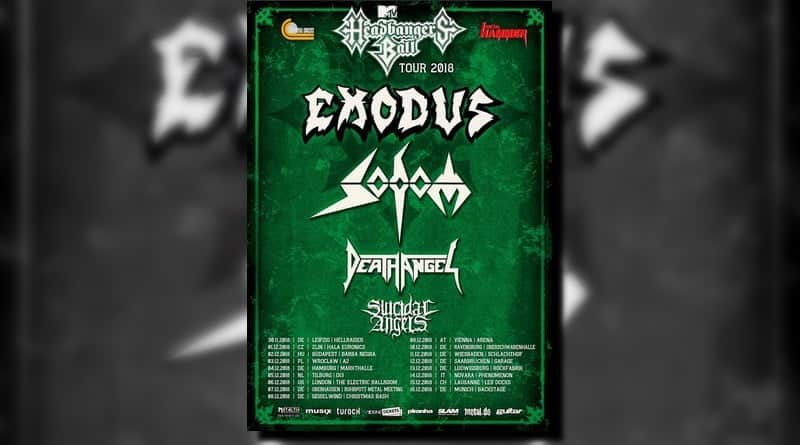Exodus headlinerem MTV Headbanger’s Ball Tour 2018