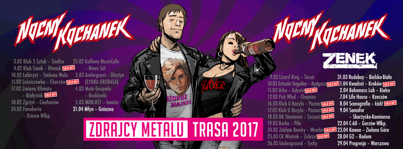 Relacja: Nocny Kochanek, Zenek, Mescalero – Wrocław, 24.03.2017 3 nocny kochanek relacja wroclaw
