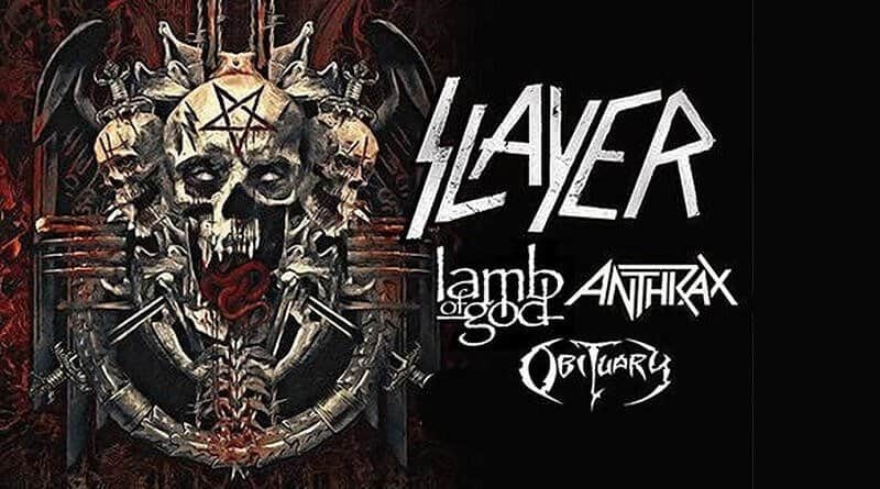 Europejska trasa Slayer, Lamb of God, Anthrax i Obituary w 2018 roku