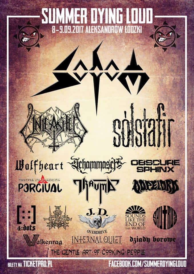 Summer Dying Loud 2017 plakat