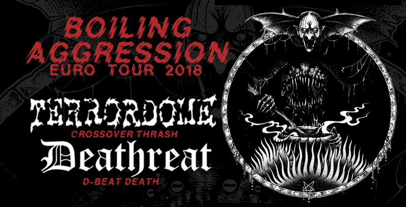Terrordome i Deathreat w ramach europejskiej trasy Boiling Aggression Tour 2018