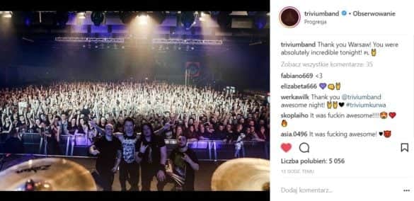 trivium instagram screen