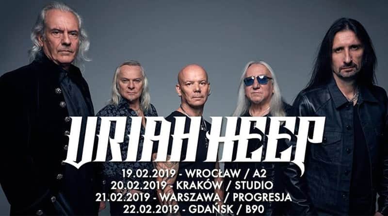 Uriah Heep na czterech koncertach w Polsce w 2019 roku