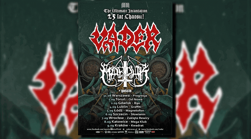25 lat Chaosu: Vader i Marduk na wspólnej trasie po Polsce 2018