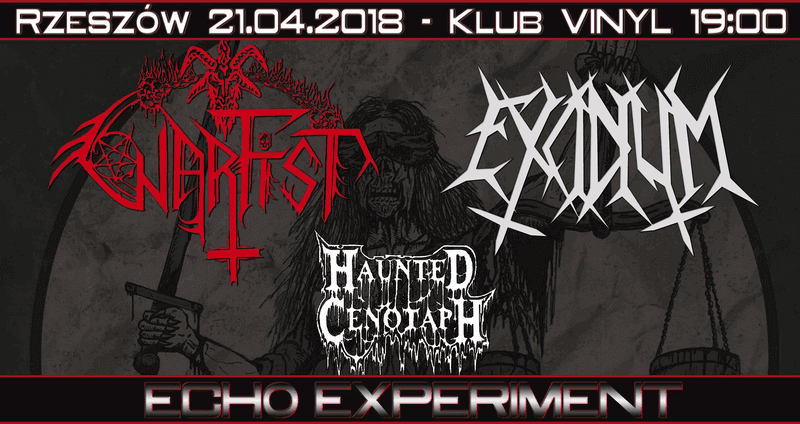 Warfist, Excidium i Haunted Cenotaph 21 kwietnia w Rzeszowie